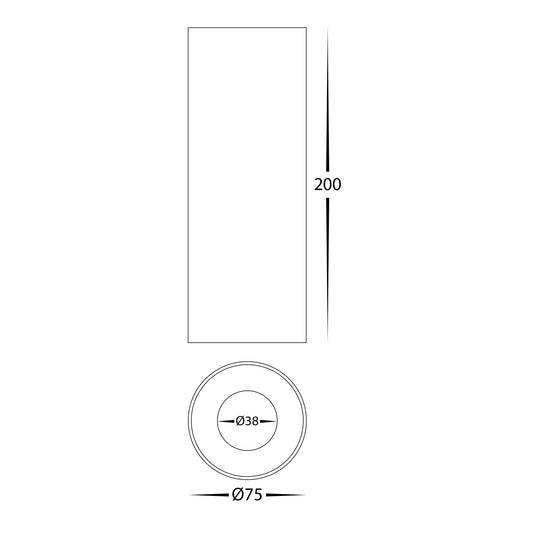 Black Surface Mounted Round Downlight