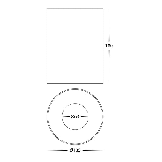 White Surface Mounted Round Downlight