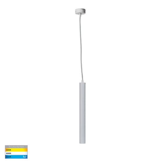 White 40mm Cylinder Pendant Light 