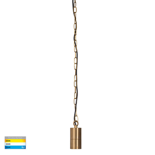 Brass 60mm Cylinder Pendant Light