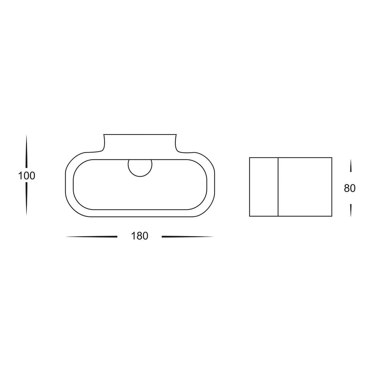 Concept White Aluminium Wall Light