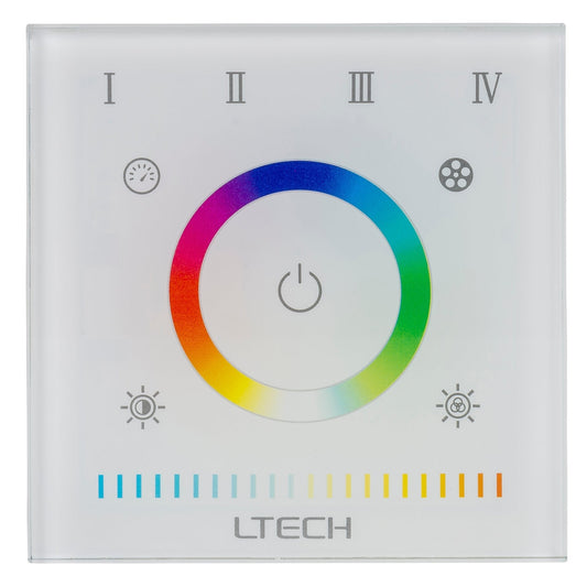 RGBCW RF Touch Panel Controller - 4 Zone