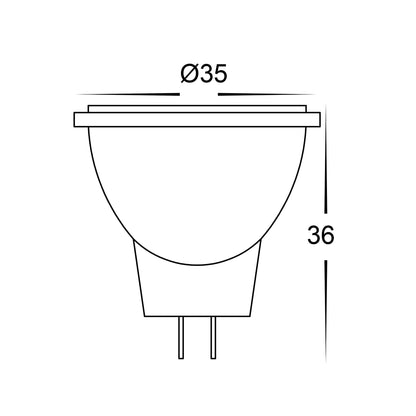 3w Mr11 12v Globe