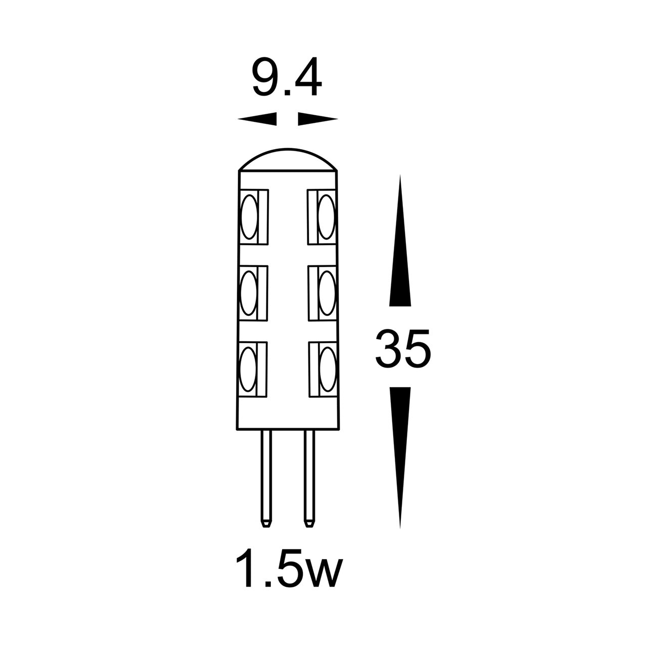 Bi Pin 12v G4 -Dc 1.5w 