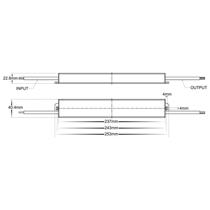 Hv9658-60ws - 60w Slimline Weatherproof LED Driver