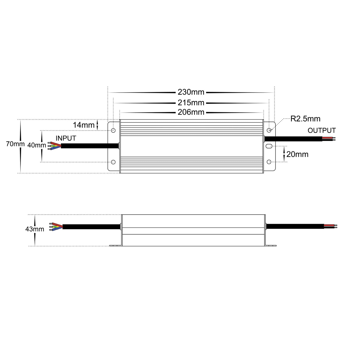 Hv9660-100w - 100w Weatherproof Dimmable LED Driver