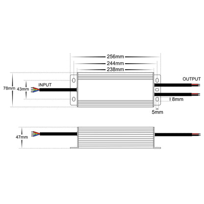 Hv9660-200w - 200w Weatherproof Dimmable LED Driver