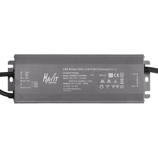 12v DC IP66 Dali Dimmable LED Driver 