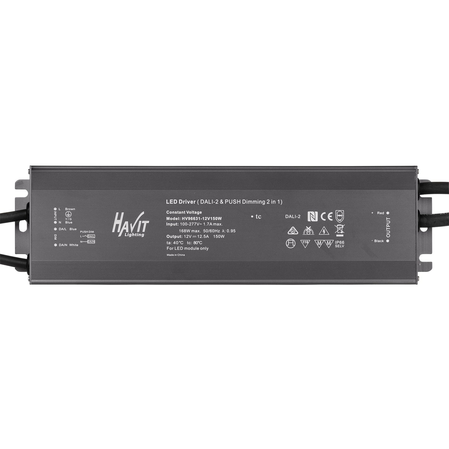 12v DC IP66 Dali Dimmable LED Driver 