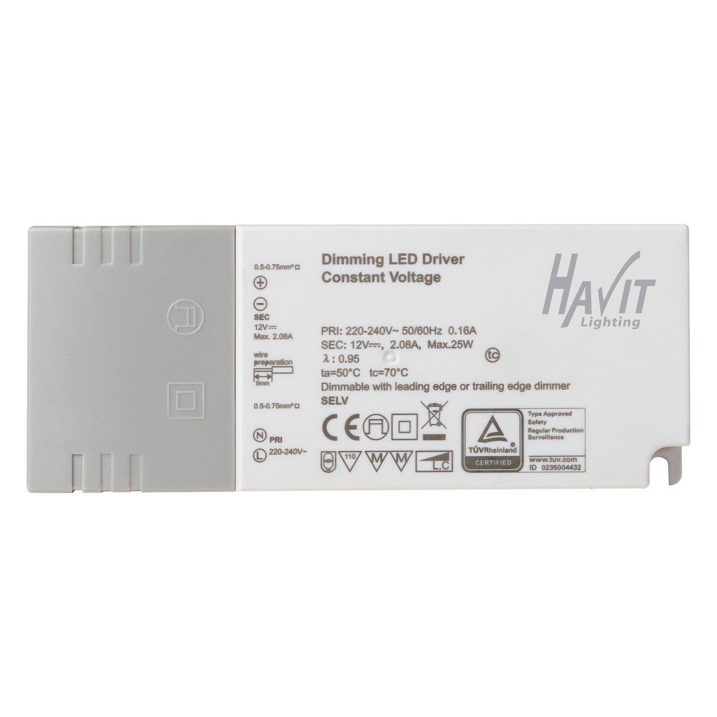 12v DC IP20 Triac Dimmable LED Driver 