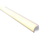 90° Corner Aluminium Profile with Standard Diffuser per metre Supplied with 2x mounting clips per metre + 2x end caps per length