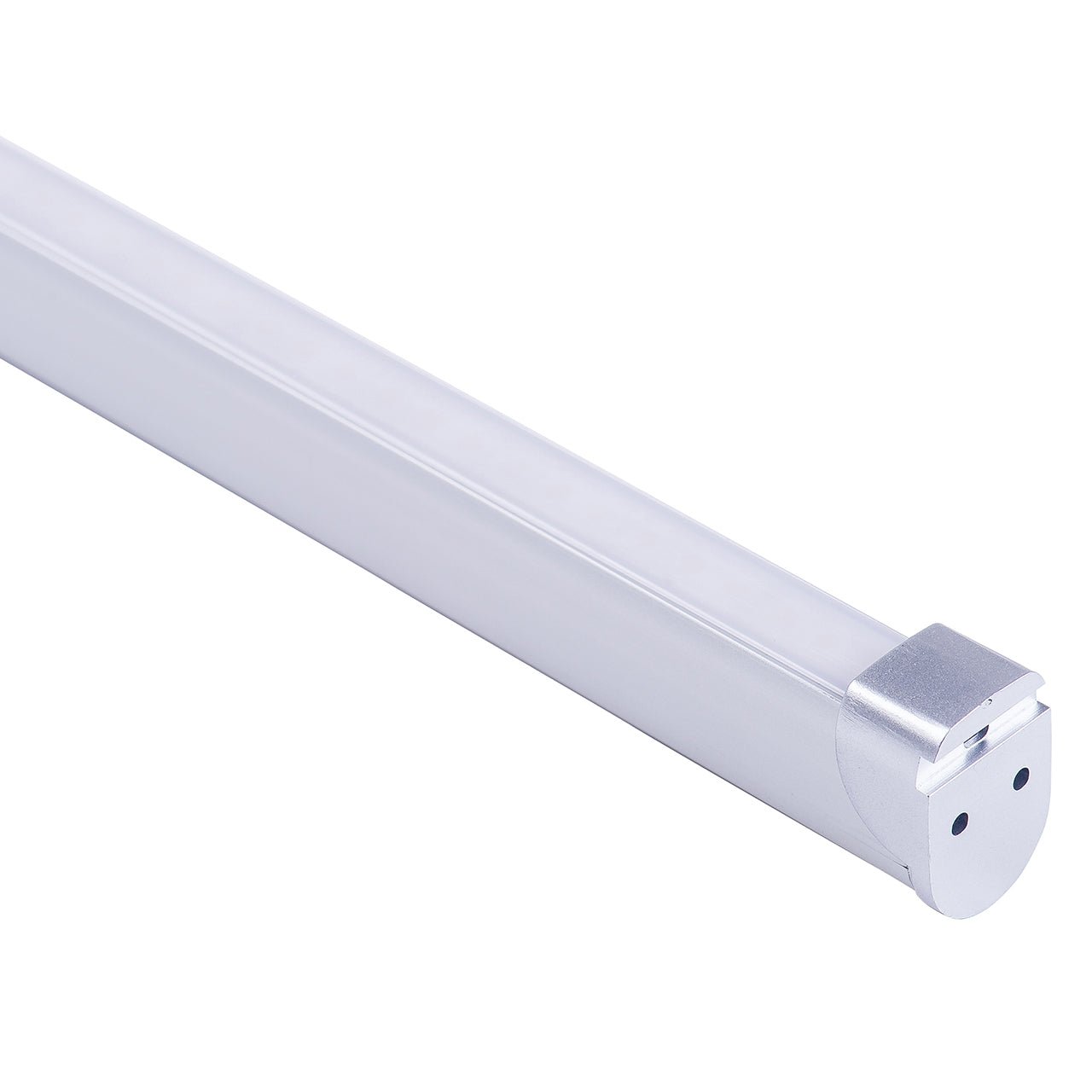 Wardrobe Aluminium Profile with Standard Diffuser per metre Supplied with 2x mounting clips per metre + 2x end caps per length