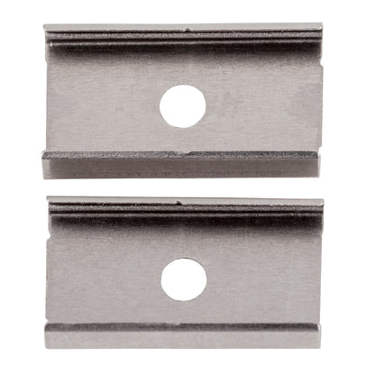 Shallow Square Aluminium Profile with Standard Diffuser per metre Supplied with 2x mounting clips per metre + 2x end caps per length