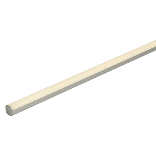 Silver 30x30mm Aluminium profile with diffuser kit per metre, (kit includes custom cut length + 2x End Caps Per Length)