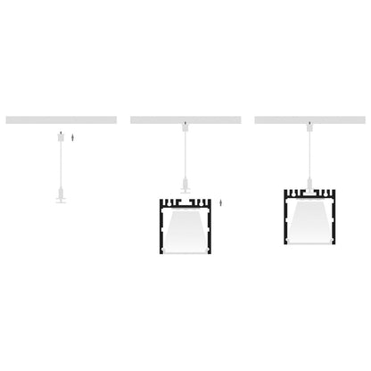 Hv9693-3537-Blk - Black Deep Square Aluminium Profile