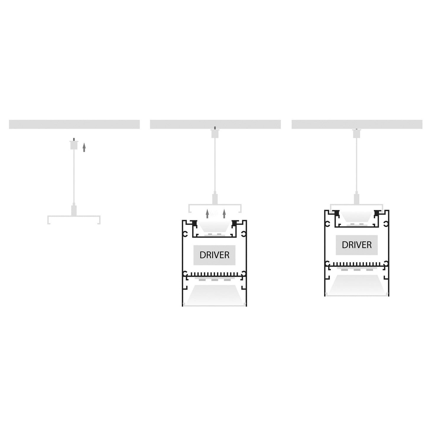Hv9693-6080 - Deep Square Up & Down Aluminium Profile