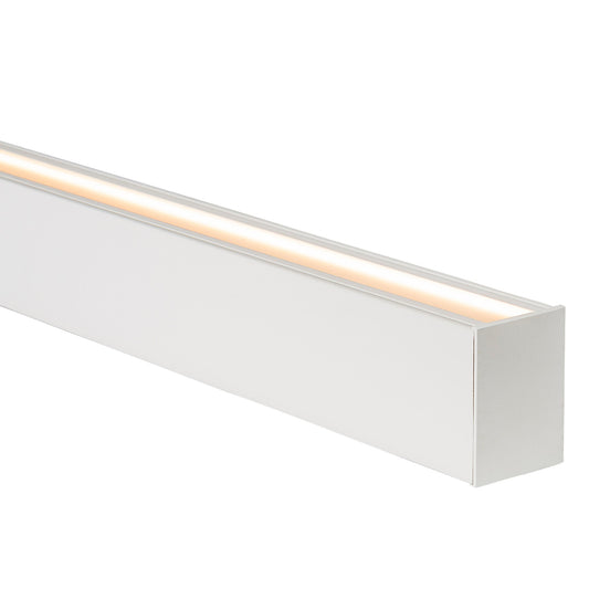 Deep Square Up & Down White Aluminium Profile