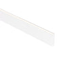 White Side Mounted Aluminium Profile with Standard Diffuser per metre Supplied with 2x mounting clips per metre + 2x end caps per length