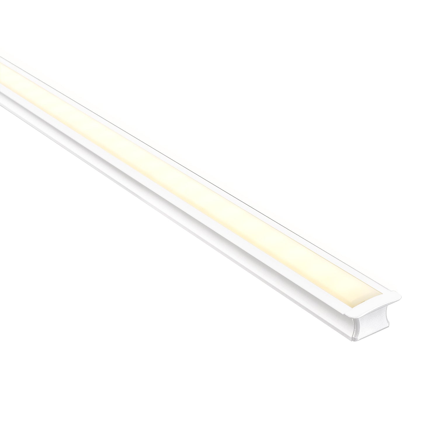Hv9695-2515-Wht - Deep White Square Winged Aluminium Profile