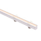 Deep Square Winged Aluminium Profile with Standard Diffuser per metre Supplied with 2x spring clips per metre + 2x end caps per length