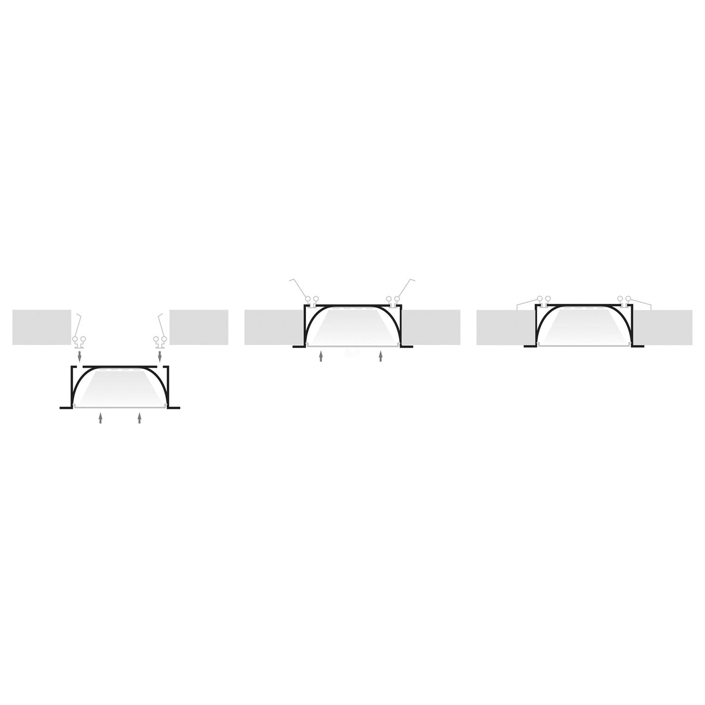 Hv9695-9835 - Large Deep Square Winged Aluminium Profile