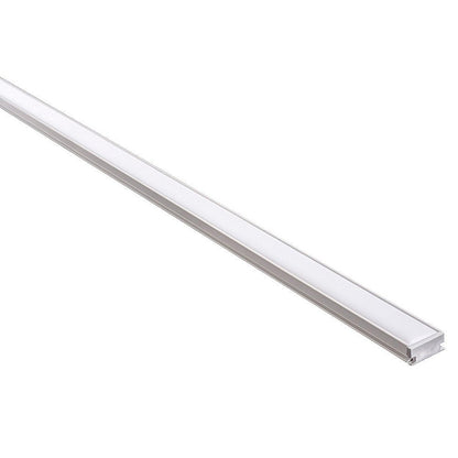Aluminium Profile with Standard Diffuser per metre - Supplied with 2x end caps per length