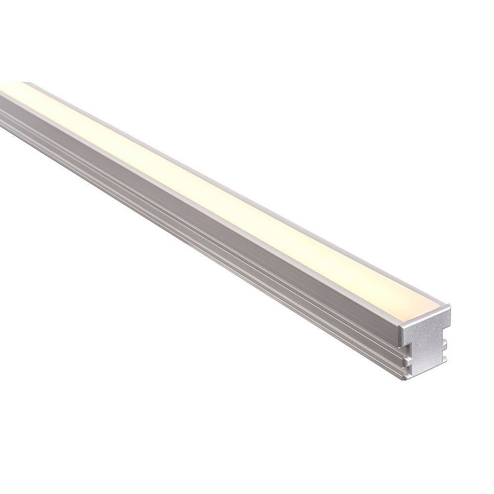 Aluminium Profile with Standard Diffuser per metre - Supplied with 2x end caps per length