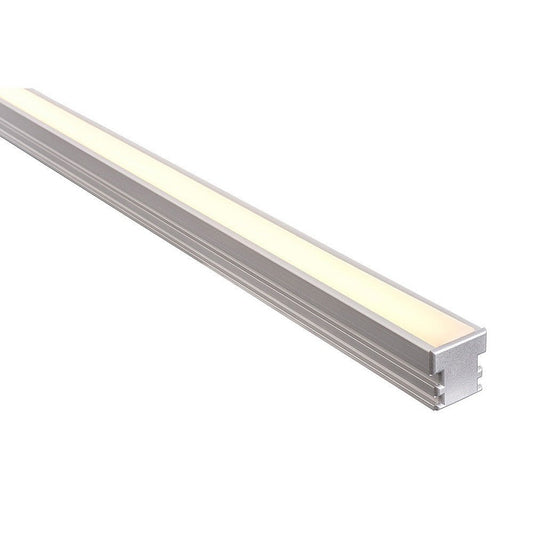 Aluminium Profile with Standard Diffuser per metre - Supplied with 2x end caps per length