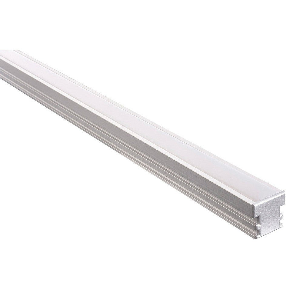Aluminium Profile with Standard Diffuser per metre - Supplied with 2x end caps per length