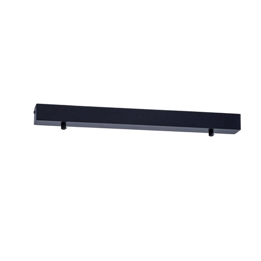 500mm Surface Mounted Rectangular Canopy Black 