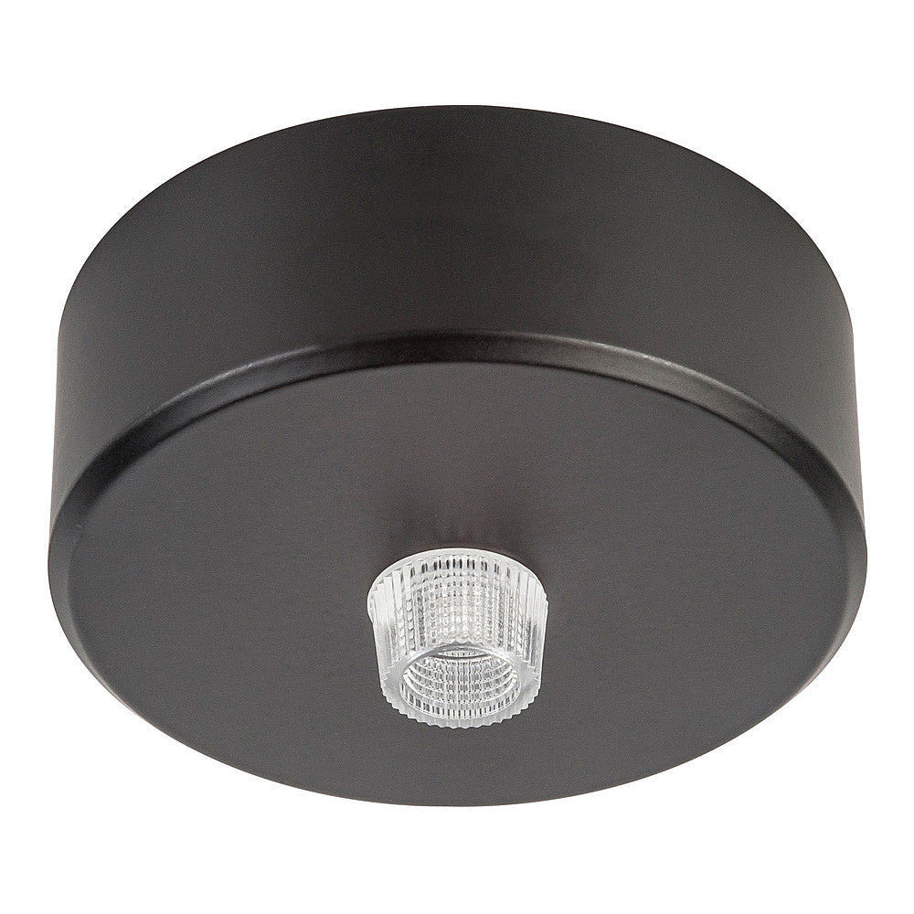 70mm Surface Mounted Round Canopy Black