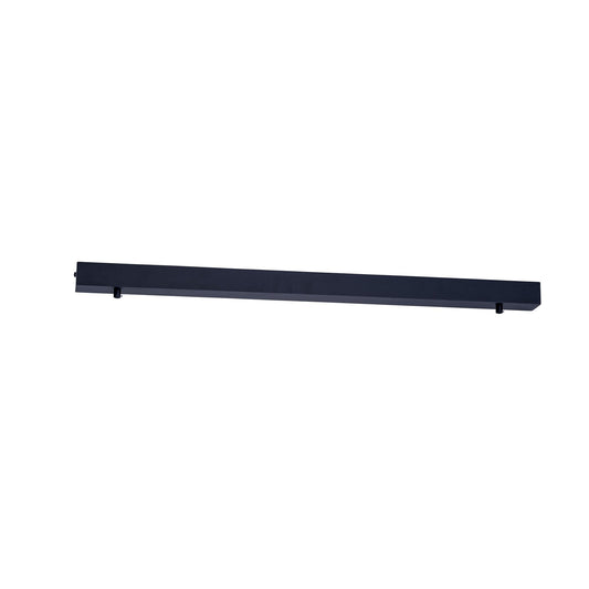 800mm Surface Mounted Rectangular Canopy Black