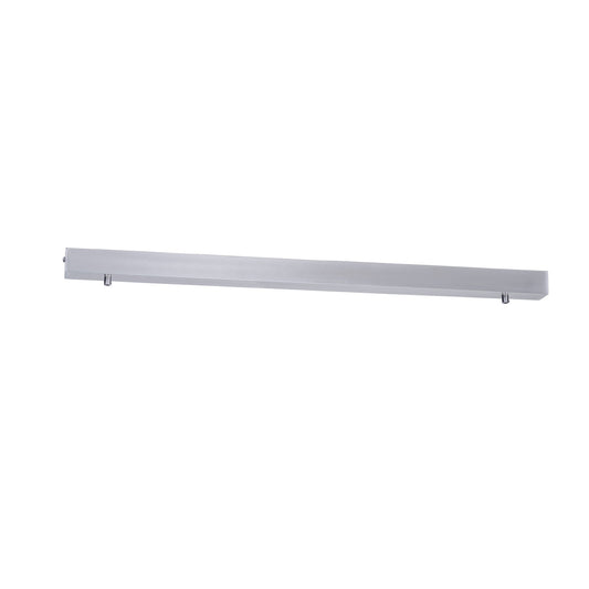 800mm Surface Mounted Rectangular Canopy Satin Chrome