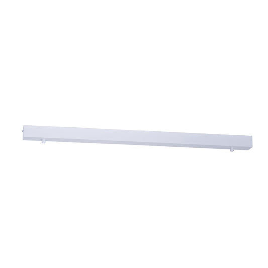 800mm Surface Mounted Rectangular Canopy White 