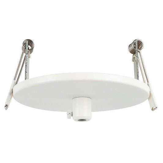 100mm Recessed Round Canopy White 90mm Cutout