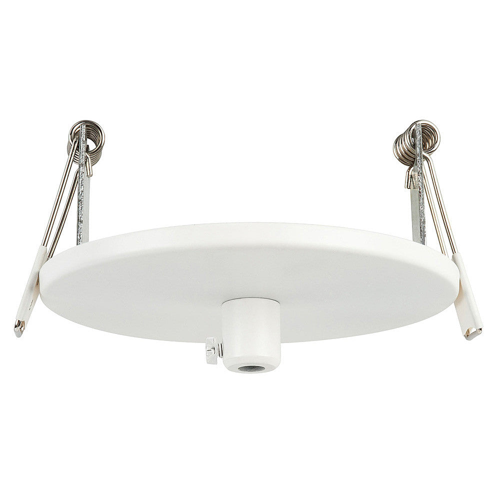 100mm Recessed Round Canopy White 90mm Cutout 