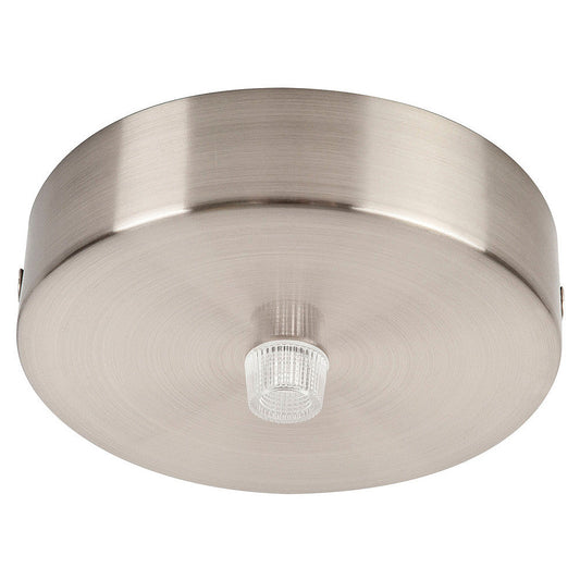 100mm Surface Mounted Round Canopy Satin Chrome 