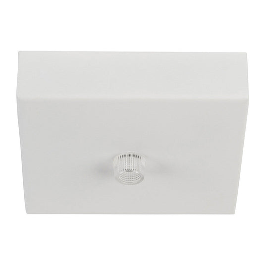 100mm Surface Mounted Square Canopy White