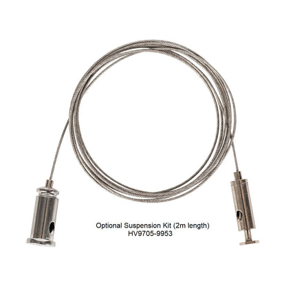 Hv9693-8090-Wht - Large White Deep Square Aluminium Profile