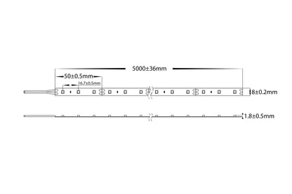 4.8W 3528 Strip Lighting -IP20 / 20 Metre Roll