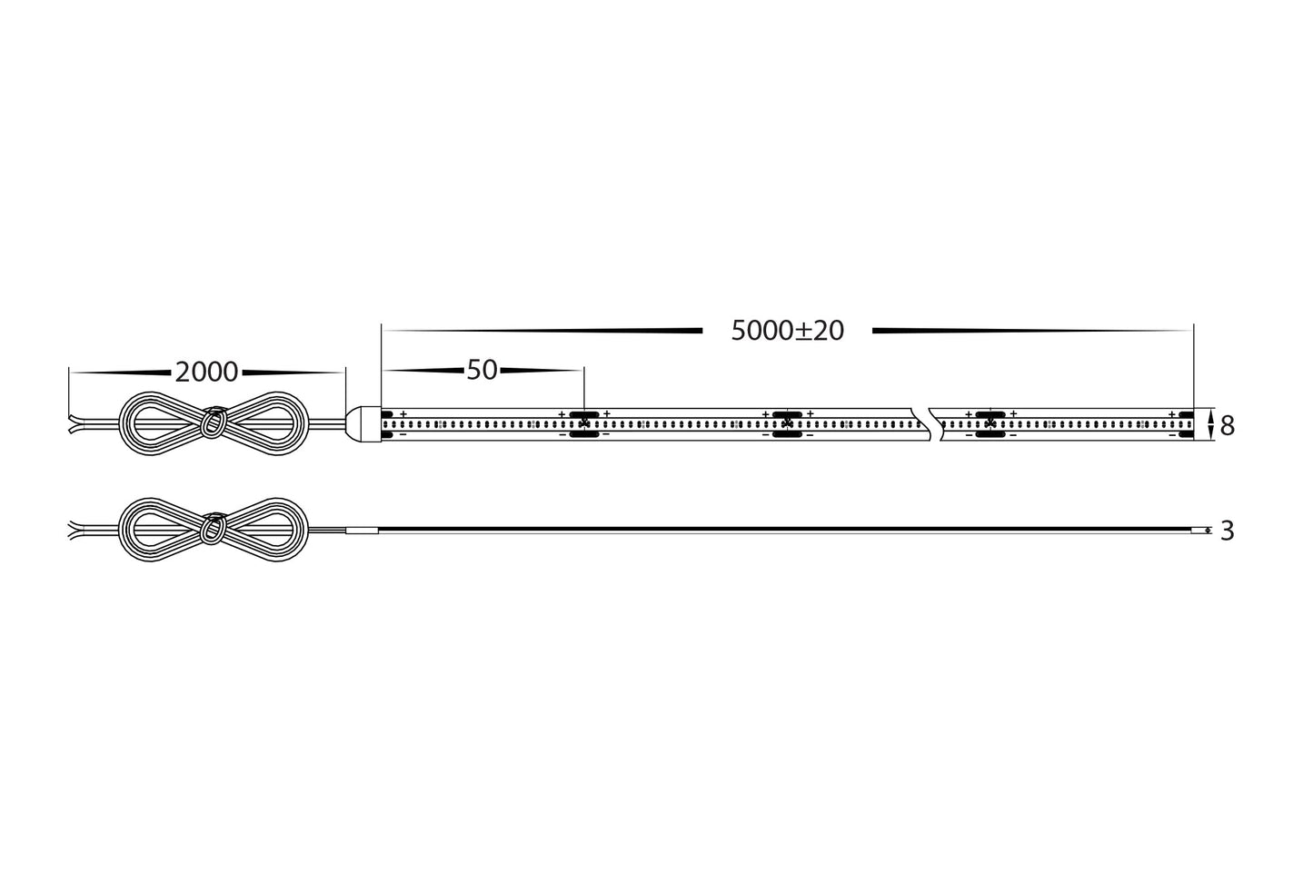 10w CSP Strip Lighting - IP54 / Per Metre