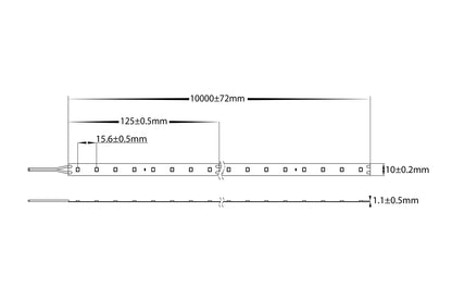 14.4w 2835 Strip Lighting - IP20 Per Metre HV9782-IP20-80-3k