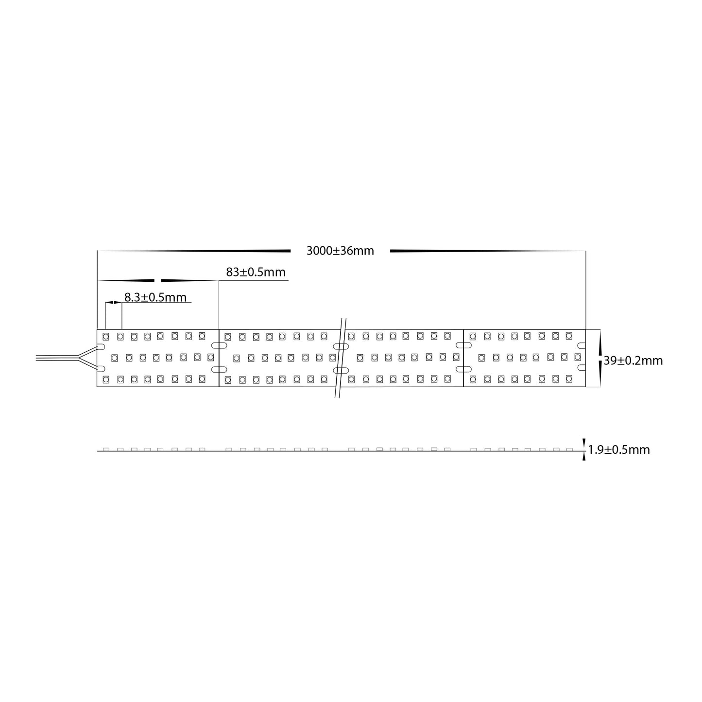 46W 2835 Strip Lighting - IP20 / 5 Metre Roll