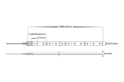 14.4W 2835 Strip Lighting - IP54 / 10 Metre Roll