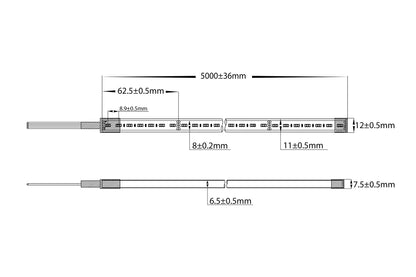 14.4w 140led Haviflex 6.5mm X 11mm - Ip67/Metre HV9792-Ip67-336-Rgb