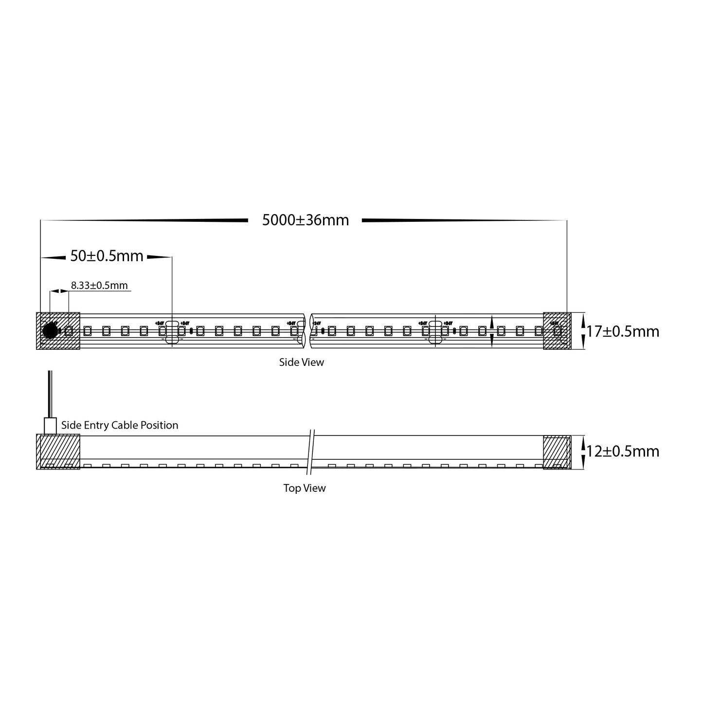 Haviflex Flexible LED Strip 12mm X 17mm - Ip67/Metre  HV9795-Ip67-200-Rgbw