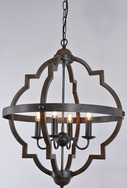 Hyatt Medium Grey Iron Pendant