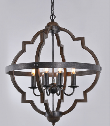 Hyatt Ceiling Pendant Extra Large Rust Brown and Silver Black