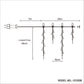 1008 LED Waterfall Icicle Light - 4 Colour Options
