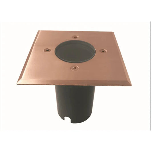 MR16 Inground Up Light (Square / Solid Copper Faceplate)